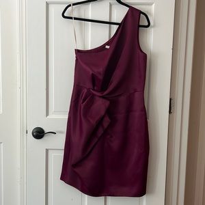 Burgundy halston heritage formal dress, size 10, excellent condition